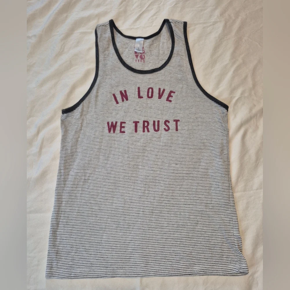 Super Love Tees In Love We Trust Tank - Picture 1 of 4